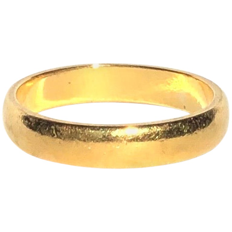 Vintage 22 Carat Gold Band At 1stDibs