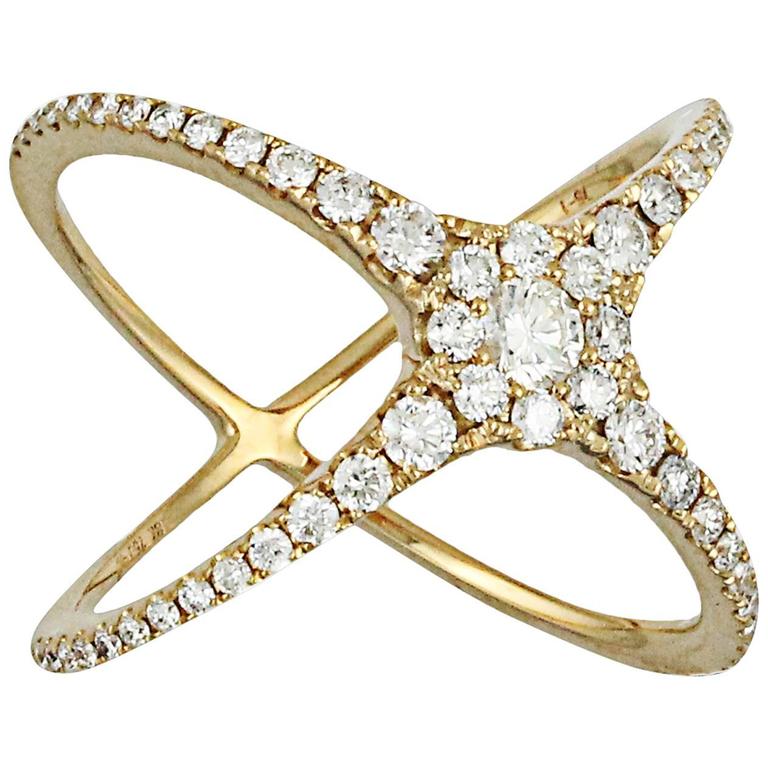 Diamond Gold Fashion Ring at 1stDibs