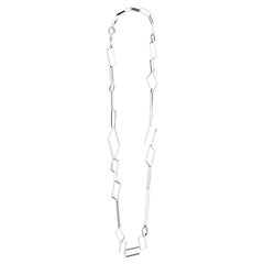 Nathalie Jean Contemporary Sterling Silver Limited Edition Link Chain Necklace