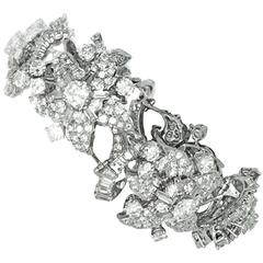 Italian Diamond Gold Link Bracelet