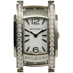 Bulgari Lady's White Gold Assioma Quartz Wristwatch Ref AA W 31 G
