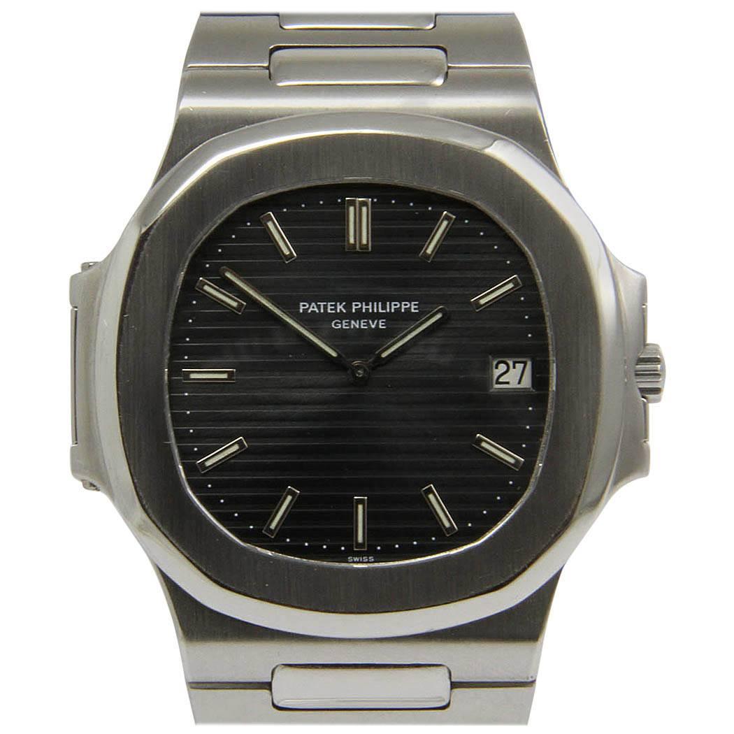 Patek Philippe Stainless Steel Nautilus Automatic Wristwatch Ref 3700 For Sale
