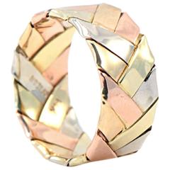 1920s Tri Color Woven Gold Band