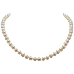 Enchanting Pearl Diamond Gold Beaded Necklace 7