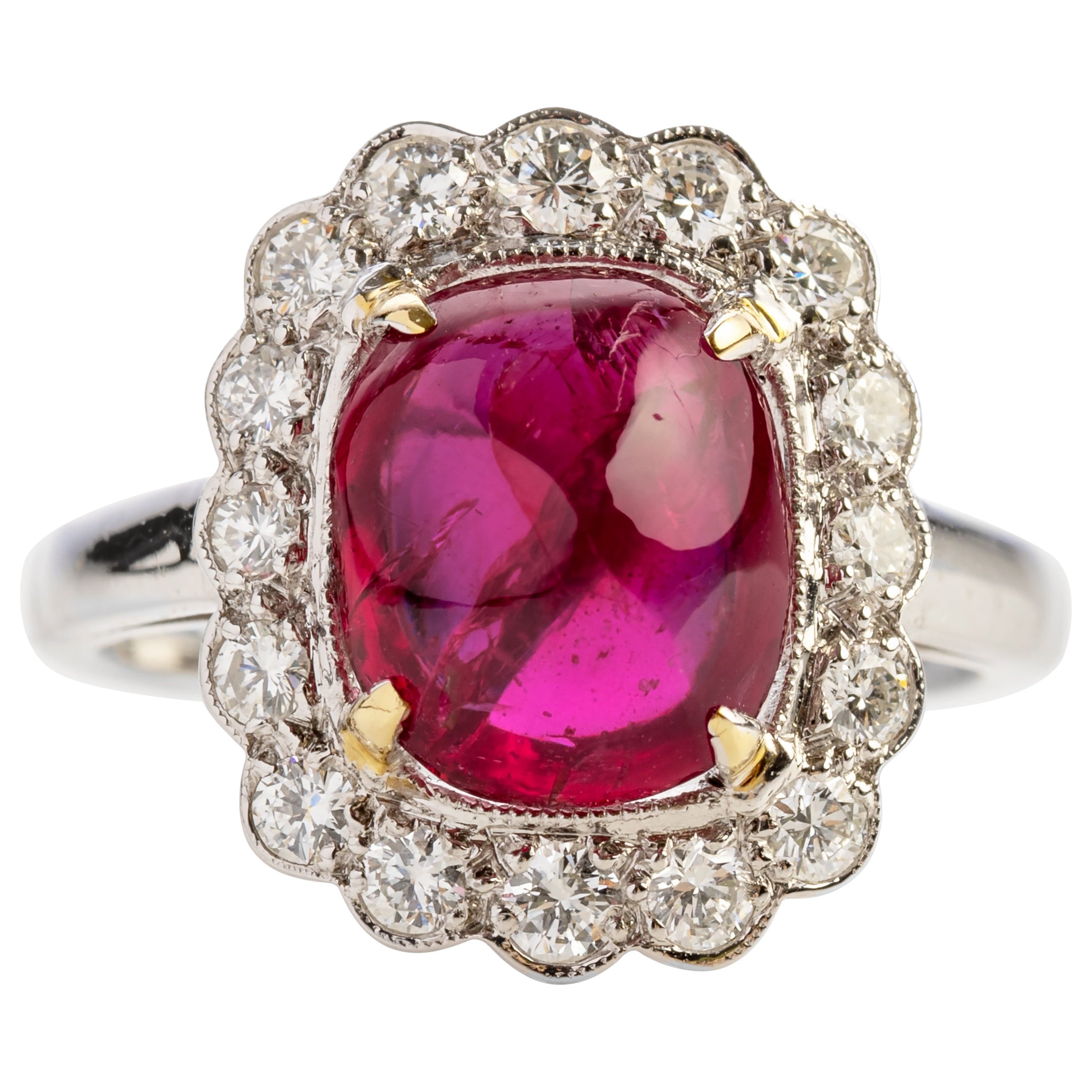 GRS Certified Authentic Burma Red Ruby 5 Carat Natural No Heat Ruby ...