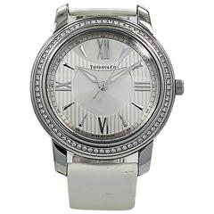 Tiffany & Co. Lady's Stainless Steel Diamond Quartz Wristwatch 