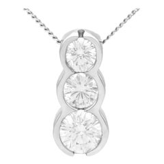 2000s Diamond and Platinum Trilogy Pendant