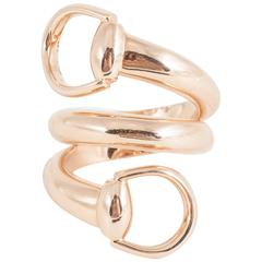 Gucci Gold Horsebit Ring