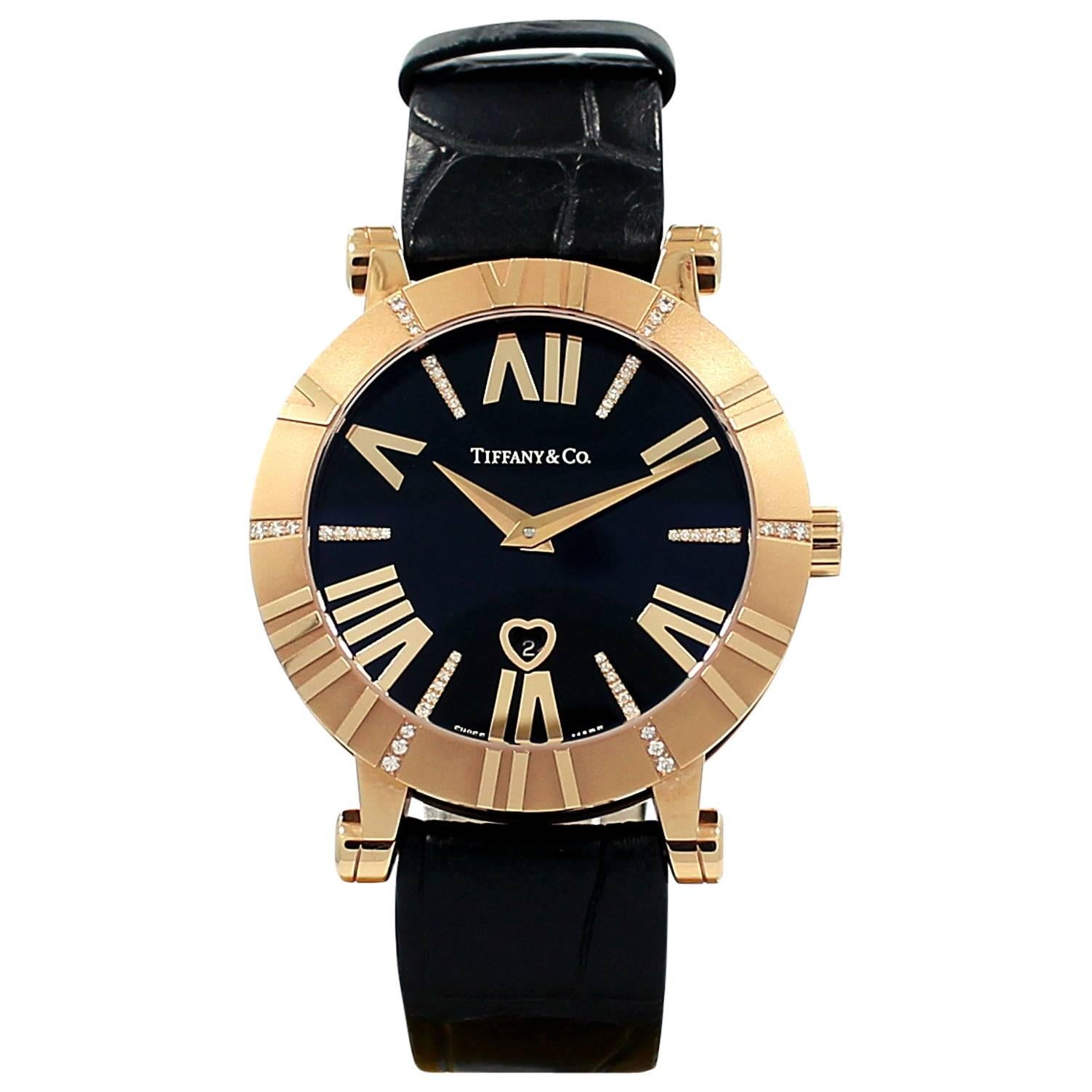 Tiffany & Co. Lady's Rose Gold Quartz Wristwatch 