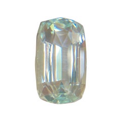 7.91 Carat Blue Aquamarine Large Fancy Cushion Cut Loose Beryl Gemstone