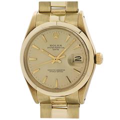 Rolex Yellow Gold Oyster Perpetual Date Wristwatch Ref 1503