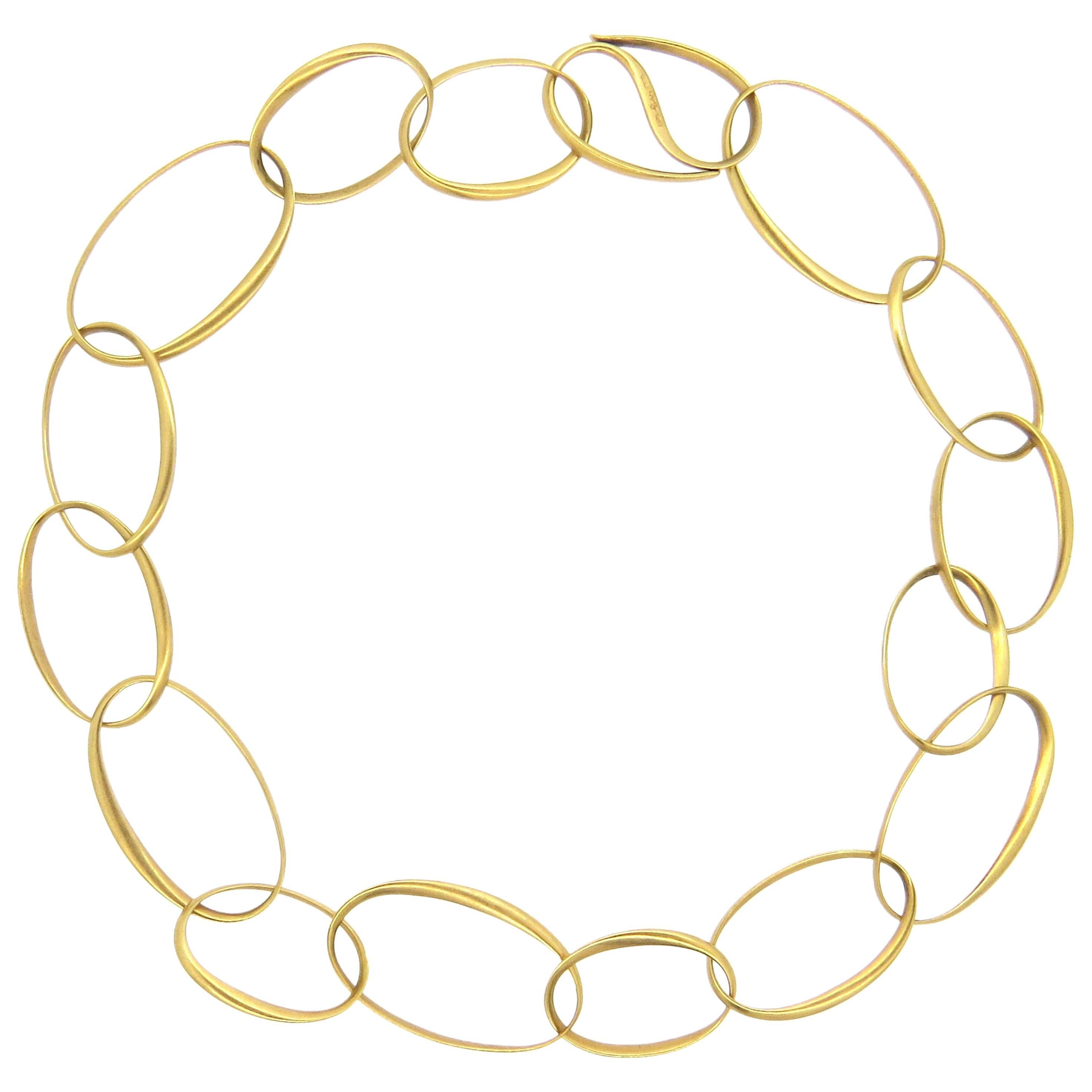 Pomellato Victoria Rose Gold Oval LInk Necklace