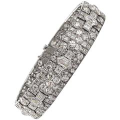 Vintage Tiffany & Co. Art Deco Diamond and Platinum Bracelet