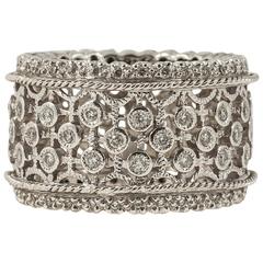 Diamond Gold Filigree Band ring