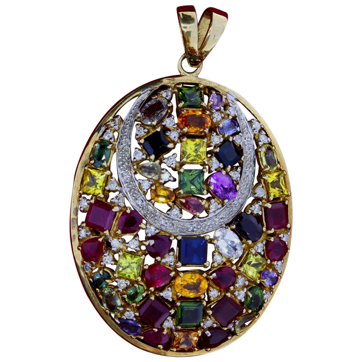 Victorian Gold and Gem Set Locket For Sale at 1stDibs