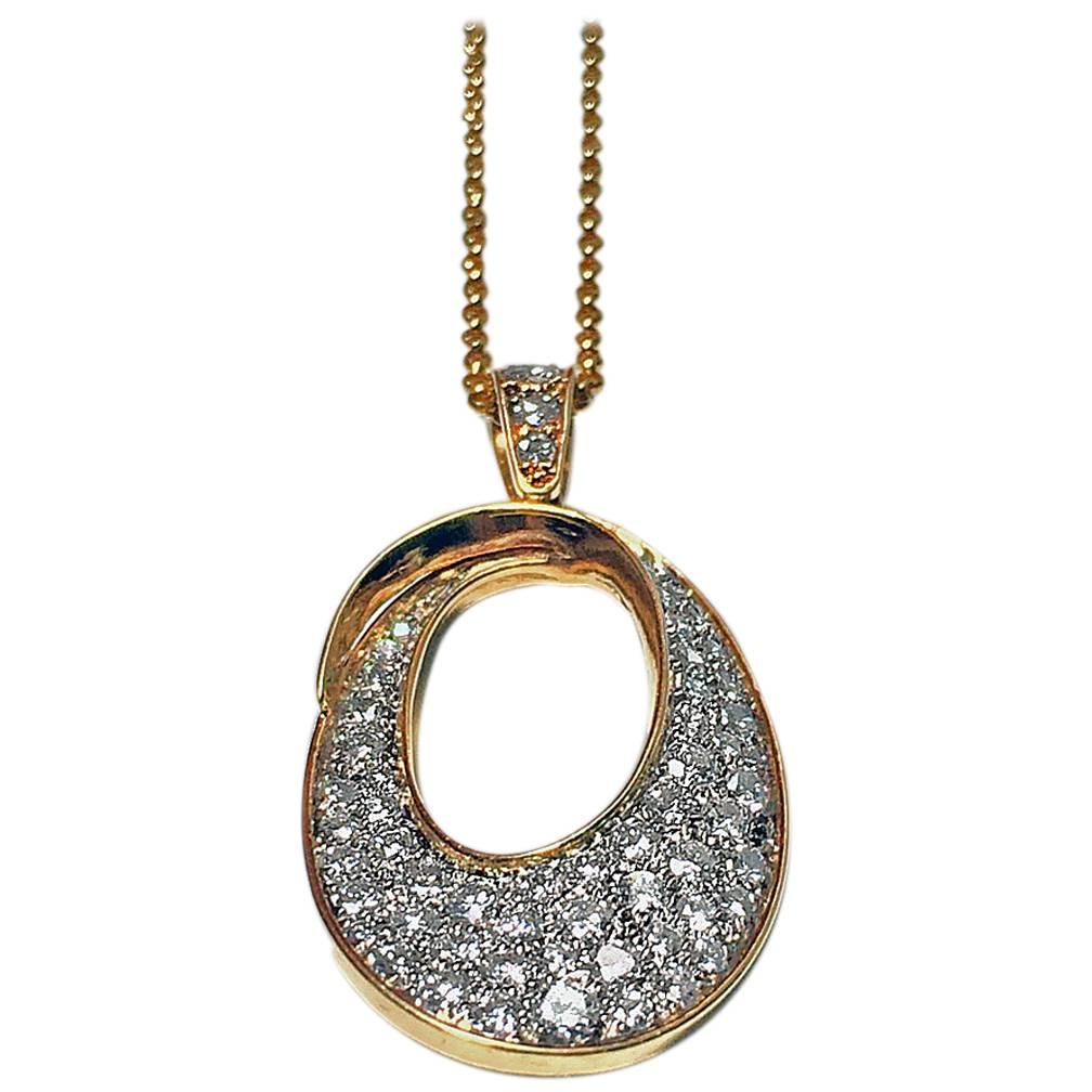 Diamond Gold Pendant Necklace