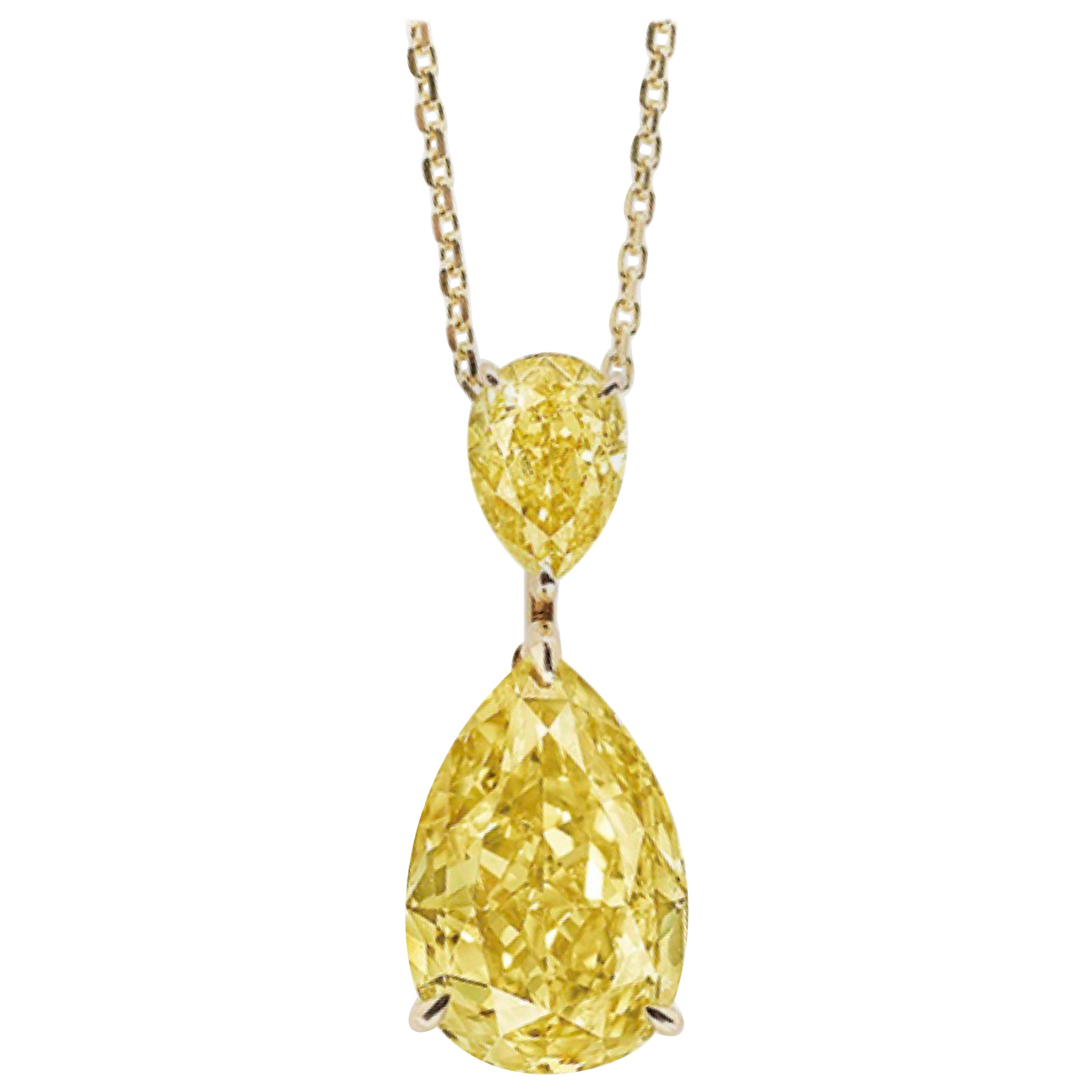 Emilio Jewelry GIA Certified 1.75 Carat Fancy Intense Yellow Diamond