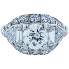Distinguished  Deco Diamond Ring 