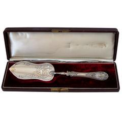 Puiforcat French All Sterling Silver Pie/Pastry/Fish Server with box Rococo