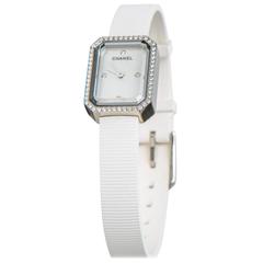 Used Chanel Stainless Steel Premiere Diamond Bezel Strap Quartz Wristwatch