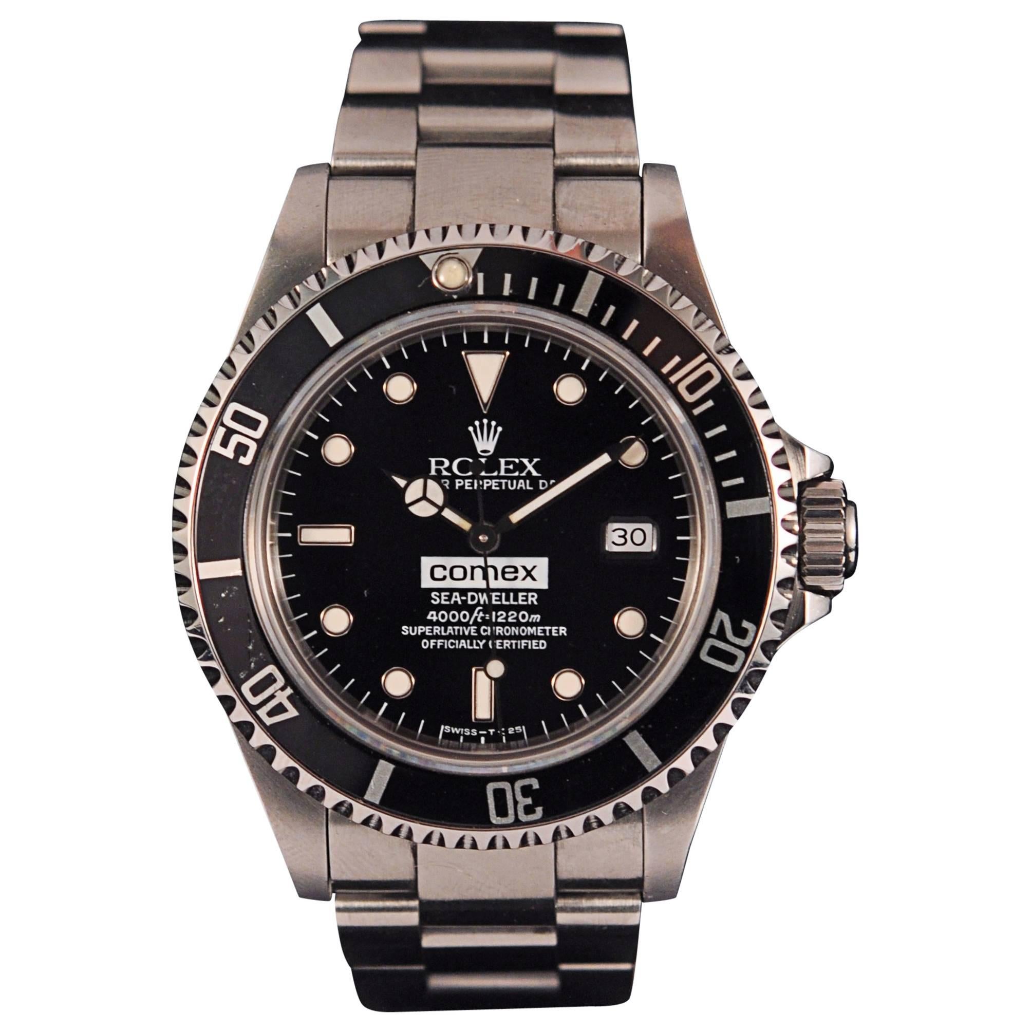 Rolex Stainless Steel Sea-Dweller Comex 16600 diver's wristwatch For Sale