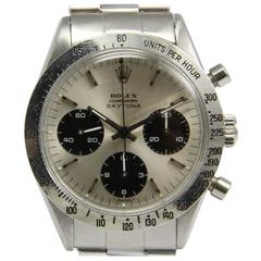 Rolex Stainless Steel Daytona Cosmograph Wristwatch Ref 6239 