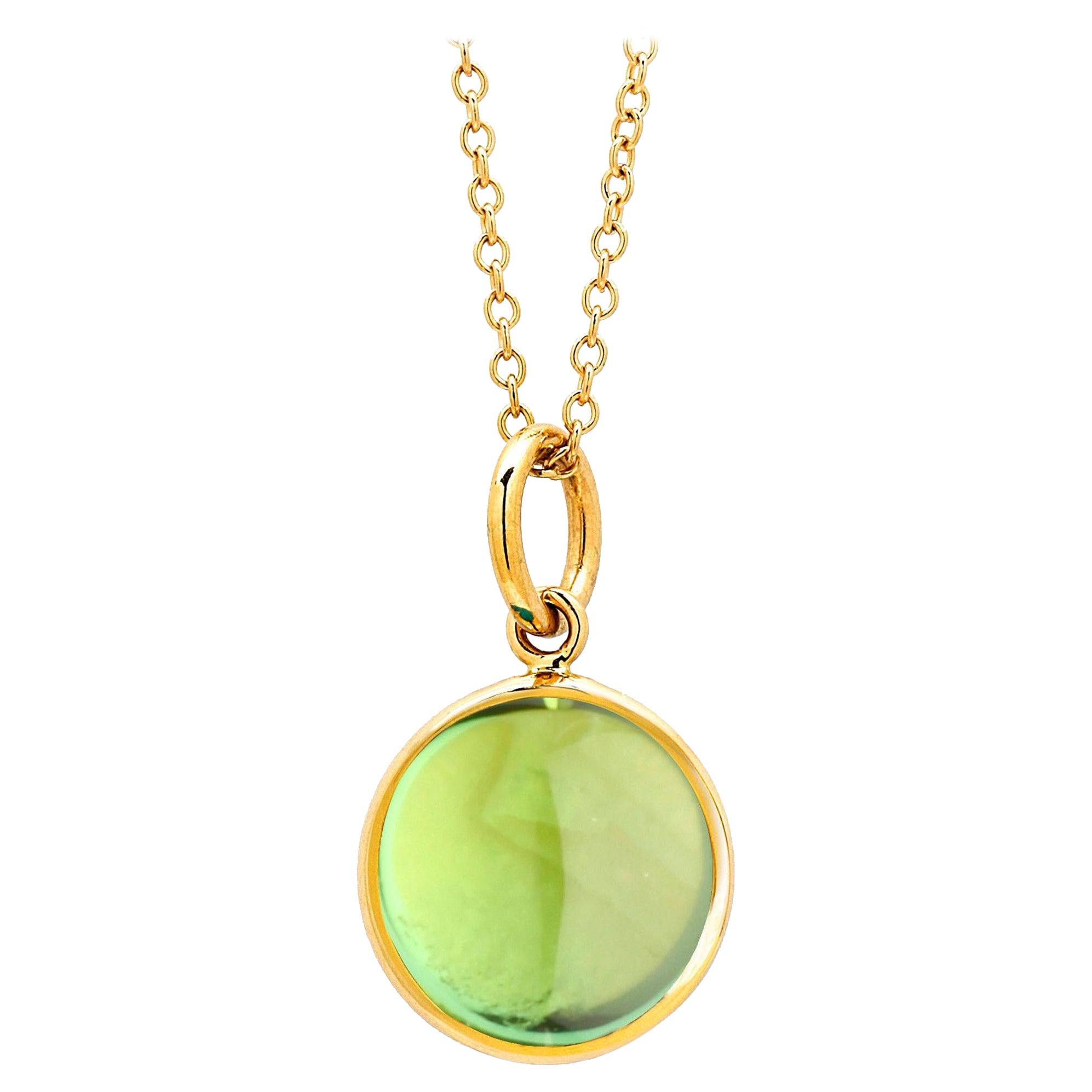 Syna Gelbgold Peridot Chakra Charm-Anhänger