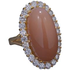 24.00 Carat Moonstone and Diamond Ring 5