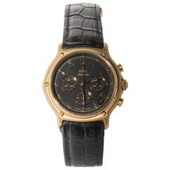 Ebel Yellow Gold Chronograph Wristwatch