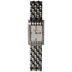 Maurice Lacroix Lady's White Gold Diamond Quartz Wristwatch