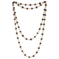 Collier de diamants Brown Ball and Ball en or rose 18 carats