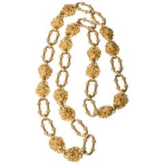 Italian Lions Head Link Necklace 3