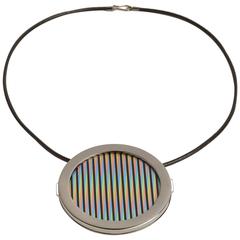 Chromointerference, necklace, Carlos Cruz-Diez -limited edition-Artist Jewellery