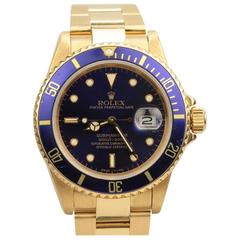 Rolex Submariner Date Yellow Gold Ref 16808