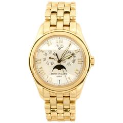 Vintage Patek Philippe Yellow gold Annual Calendar Automatic Wristwatch