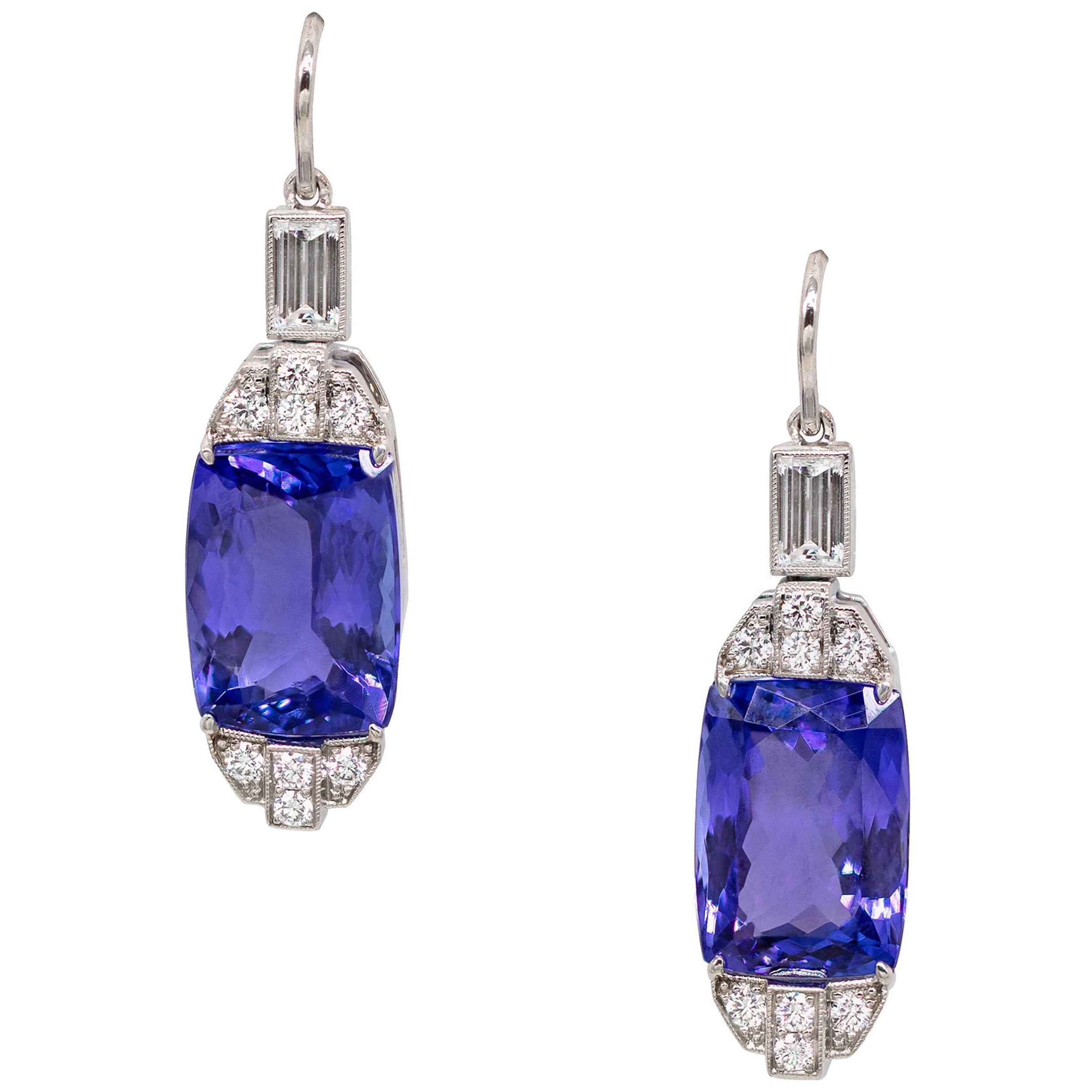 AGL Certified 16.13 Carat Star Sapphire and Diamond Earrings in ...