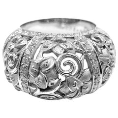 Carrera Y Carrera Taj Mahal Bague en or blanc et diamants