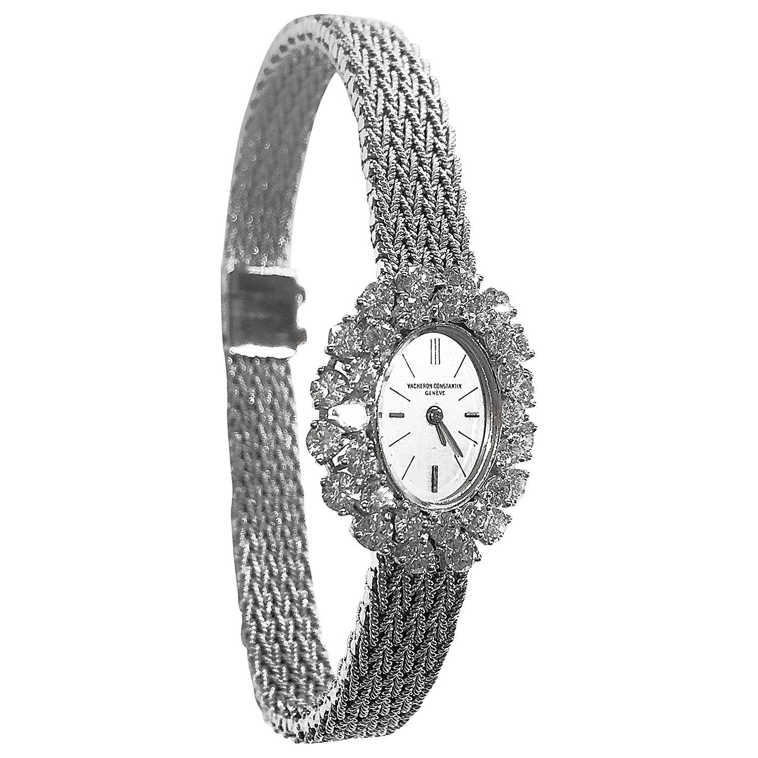 Vacheron Constantin Lady's White Gold Diamond Wristwatch