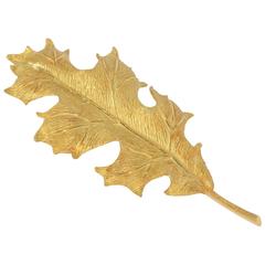 Tiffany & Co. Oak leaf Gold Brooch