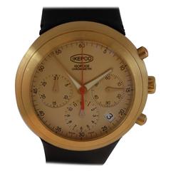 Montre-bracelet automatique à chronographe Ikepod en or jaune avec estopode