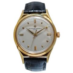 Retro Vacheron Constantin gold Chronometre Royal extreme precision watch Circa 1955