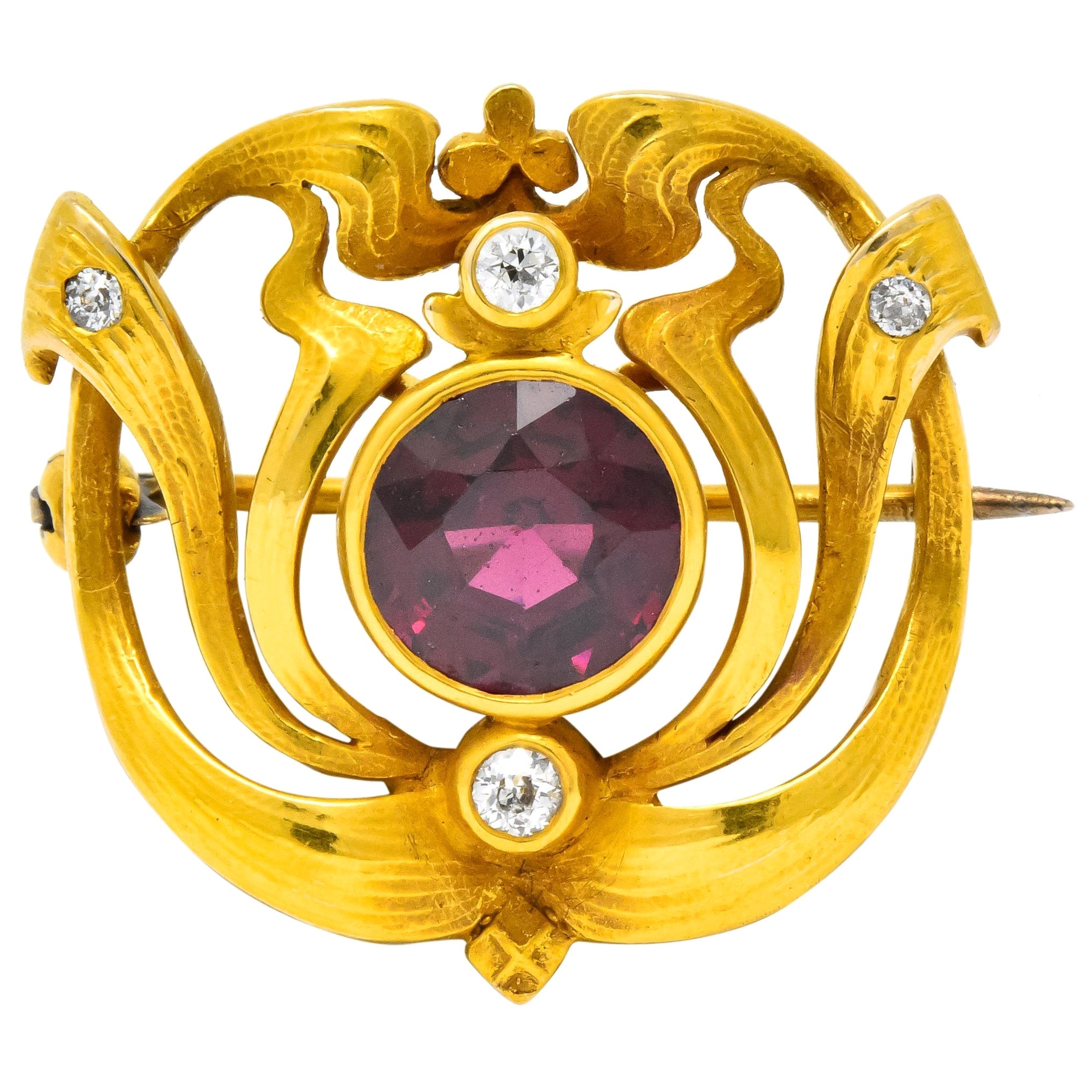 Victorian Old Mine Diamond Bar Brooch For Sale At 1stDibs