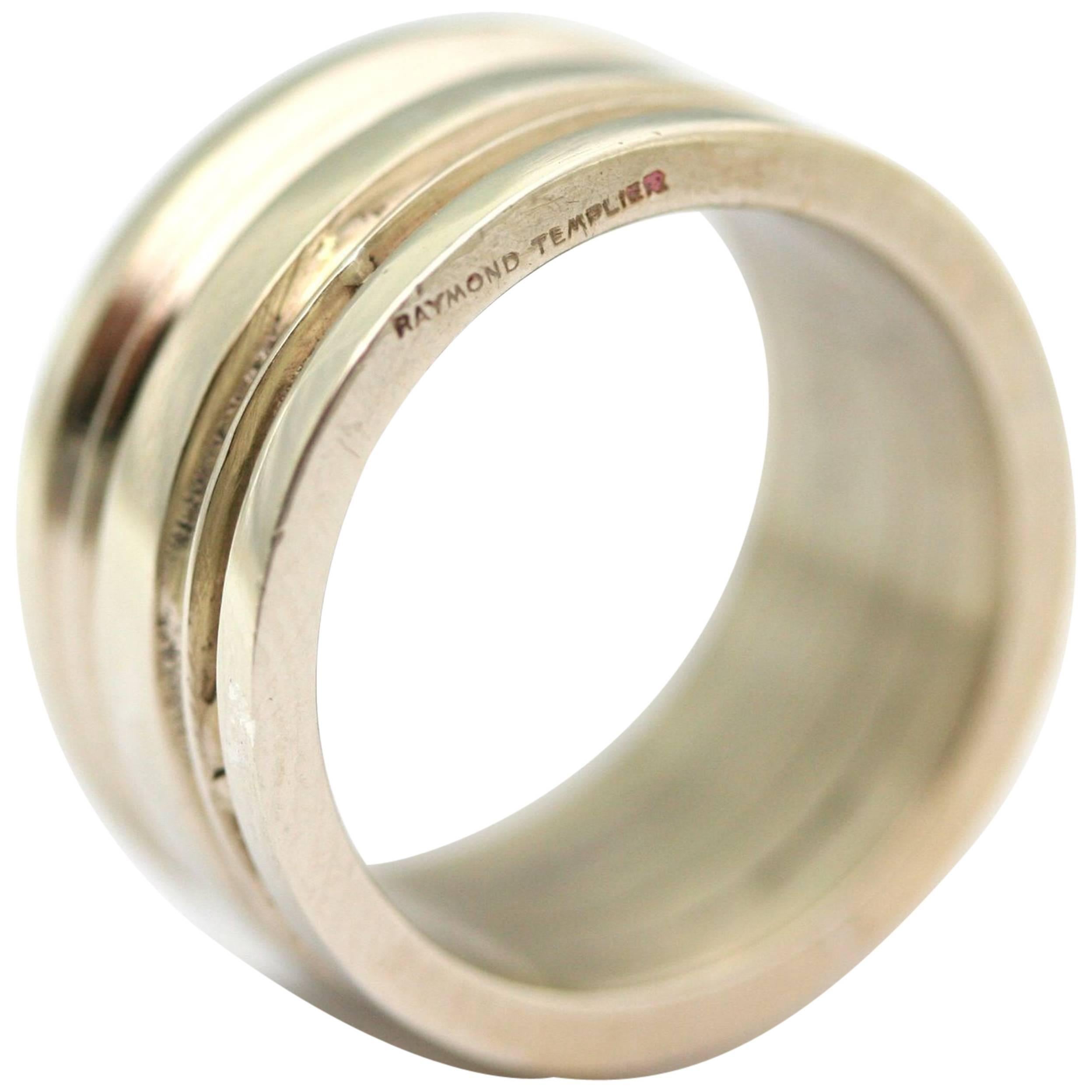 RAYMOND TEMPLIER Silver ring, size 6 3/4 (10 grams)