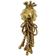 MARCHAK, Paris Gold and Diamond Brooch.