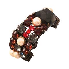 St. John Magnificent Multi-Color Pearl and Rhinestone Bracelet
