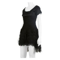 Chanel Black Silk & Lace Mini Dress Cocktail Dress
