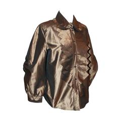 Oscar de la Renta Bronze Blouse - 12 12
