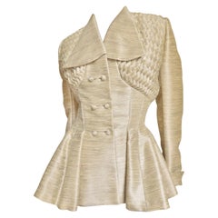 1940s Lilli Ann Silk Jacket with Elaborate Detail
