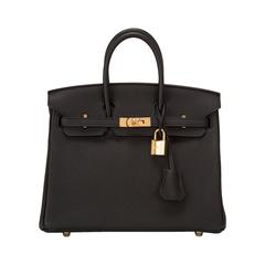 Hermes Black Togo Birkin 25cm Gold Hardware Hermes Black Togo Birkin 25cm Gold Hardware