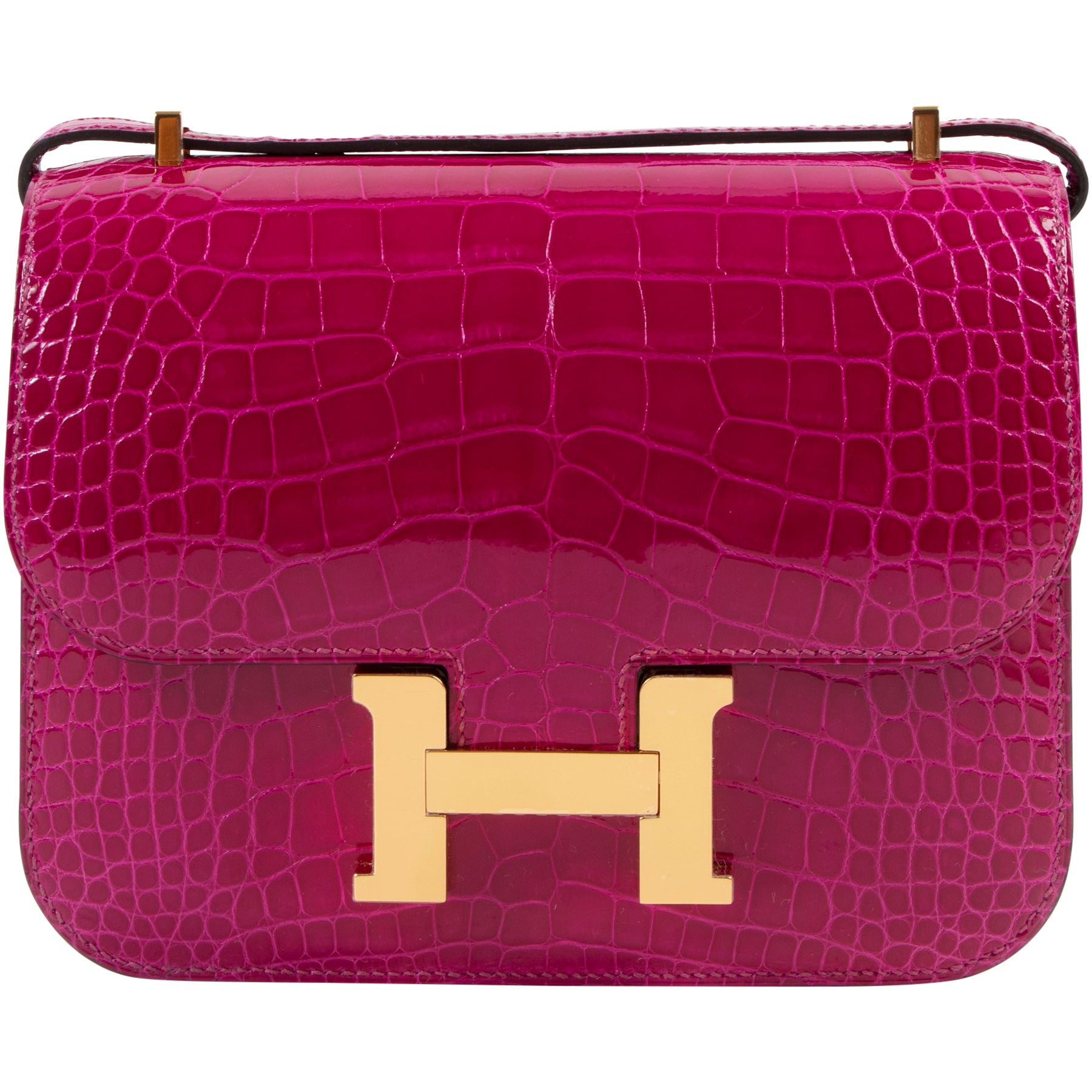 Hermes Constance TwoTone Toile 'H' Shoulder Bag at 1stDibs